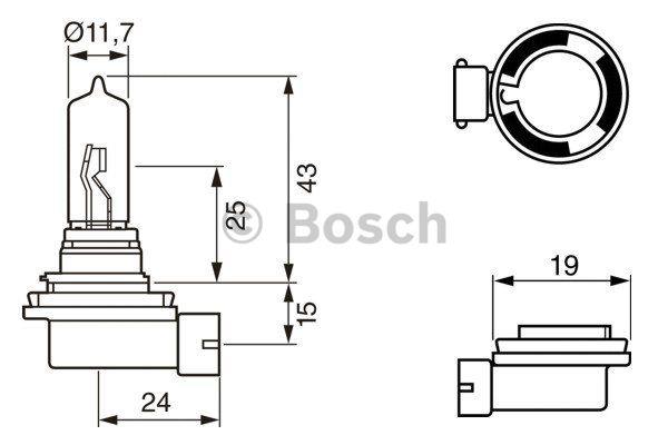 Bosch Halogen lamp Bosch Pure Light 12V H9 65W – price 33 PLN