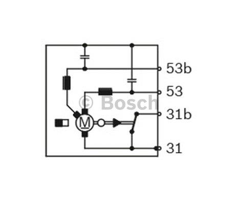 Wipe motor Bosch F 006 B20 050