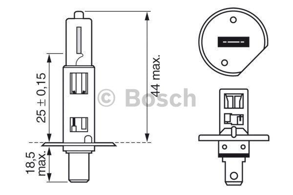 Bosch Halogen lamp Bosch Pure Light 12V H1 55W – price 7 PLN
