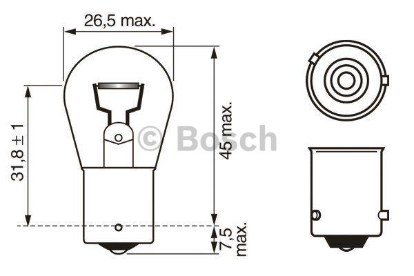 Bosch Glow bulb yellow PY21W 12V 21W – price [object Object] PLN