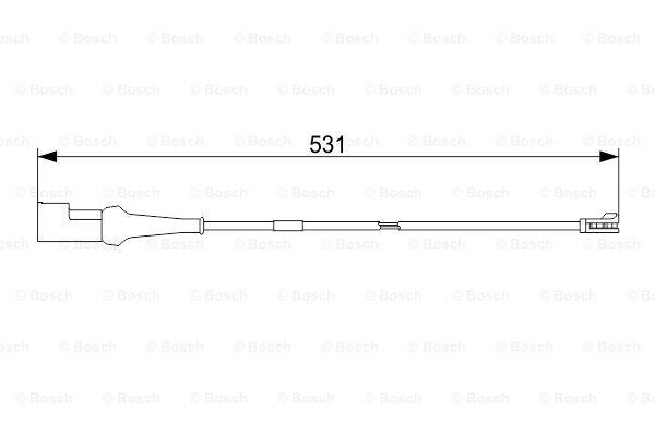 Brake pad wear sensor Bosch 1 987 473 574
