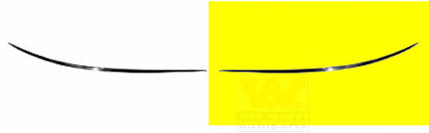 Bumper moulding Mercedes: 3017581 Van Wezel Trim front bumper left