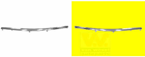 Bumper moulding Volkswagen: 5837481 Van Wezel Trim front bumper left