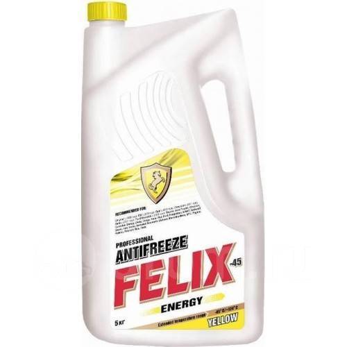 Felix 430206027 Coolant G12 + ENERGY, yellow, -45°C, 5 L 430206027