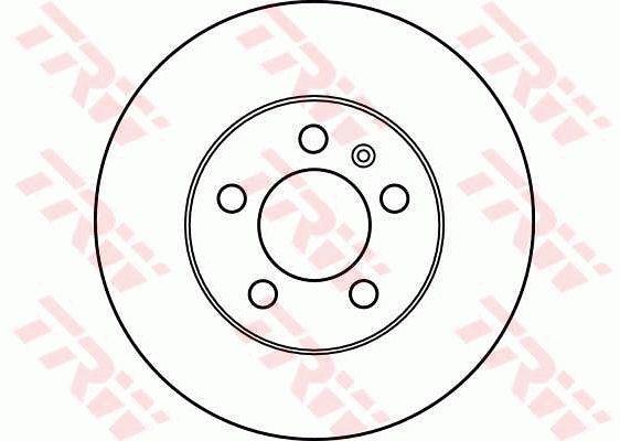 TRW Front brake disc ventilated – price 115 PLN