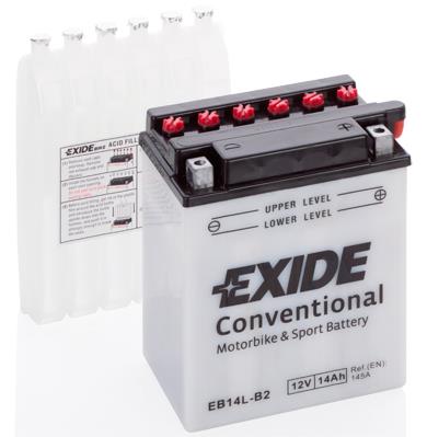 Exide EB14L-B2 Battery Exide Conventional 12V 14AH 145A(EN) R+ EB14LB2