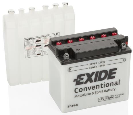 Exide EB16-B Battery Exide Conventional 12V 19AH 190A(EN) L+ EB16B
