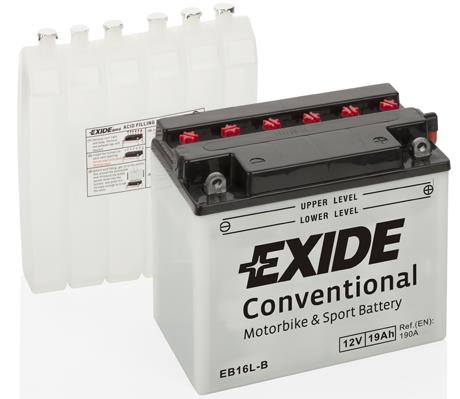 Exide EB16L-B Battery Exide Conventional 12V 19AH 190A(EN) R+ EB16LB