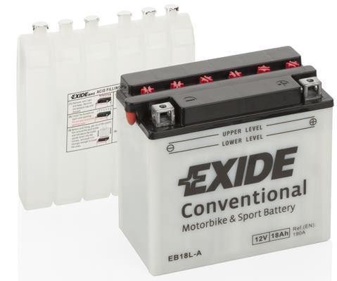 Exide EB18L-A Battery Exide Conventional 12V 18AH 190A(EN) R+ EB18LA