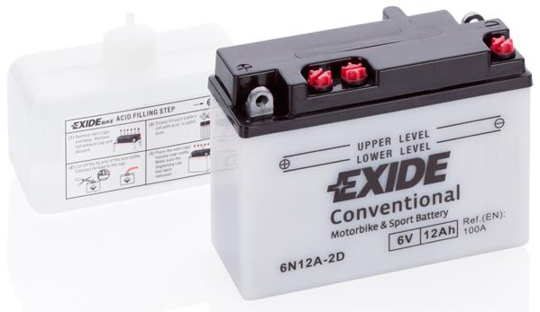 Exide 6N12A-2D Battery Exide Conventional 6V 12AH 100A(EN) R+ 6N12A2D