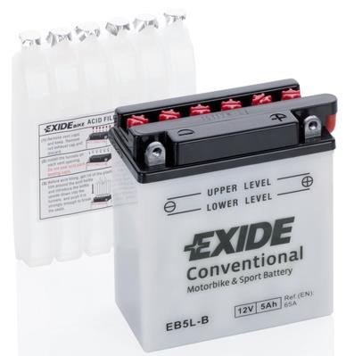 Exide EB5L-B Battery Exide Conventional 12V 5AH 65A(EN) R+ EB5LB