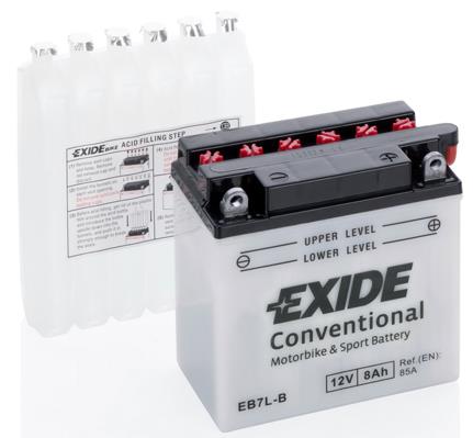 Exide EB7L-B Battery Exide Conventional 12V 8AH 85A(EN) R+ EB7LB
