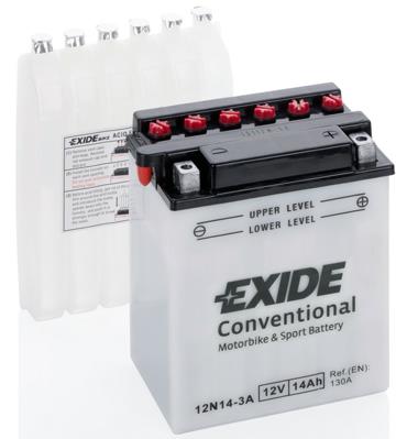 Exide 12N14-3A Battery Exide Conventional 12V 14AH 130A(EN) R+ 12N143A