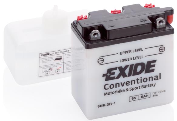 Exide 6N6-3B-1 Battery Exide Conventional 6V 6AH 40A(EN) R+ 6N63B1