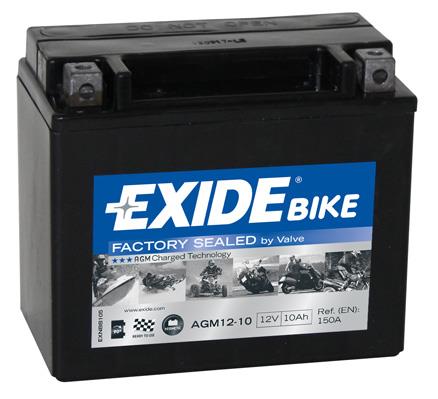 Exide AGM12-10 Battery Exide AGM Ready 12V 10AH 150A(EN) L+ AGM1210