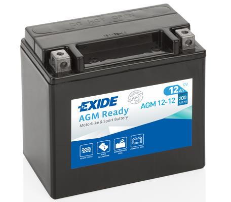 Exide AGM12-12 Battery Exide AGM Ready 12V 12AH 200A(EN) L+ AGM1212