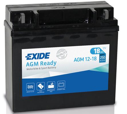 Exide AGM12-18 Battery Exide AGM Ready 12V 18AH 250A(EN) R+ AGM1218
