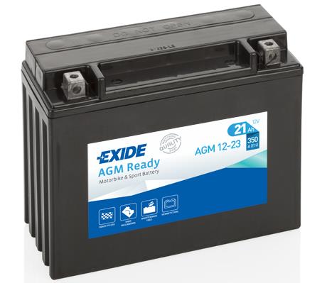 Exide AGM12-23 Battery Exide AGM Ready 12V 21AH 350A(EN) R+ AGM1223