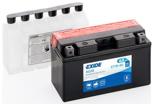 Exide ET7B-BS Battery Exide AGM 12V 6,5AH 85A(EN) L+ ET7BBS