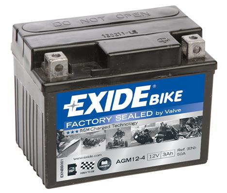 Exide AGM12-4 Battery Exide AGM Ready 12V 3AH 50A(EN) R+ AGM124