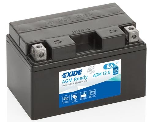 Exide AGM12-8 Battery Exide AGM Ready 12V 8,6AH 145A(EN) L+ AGM128