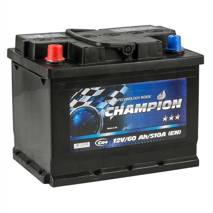 Champion Battery CHB60-1 Battery Champion Battery Black 12V 60AH 510A(EN) L+ CHB601