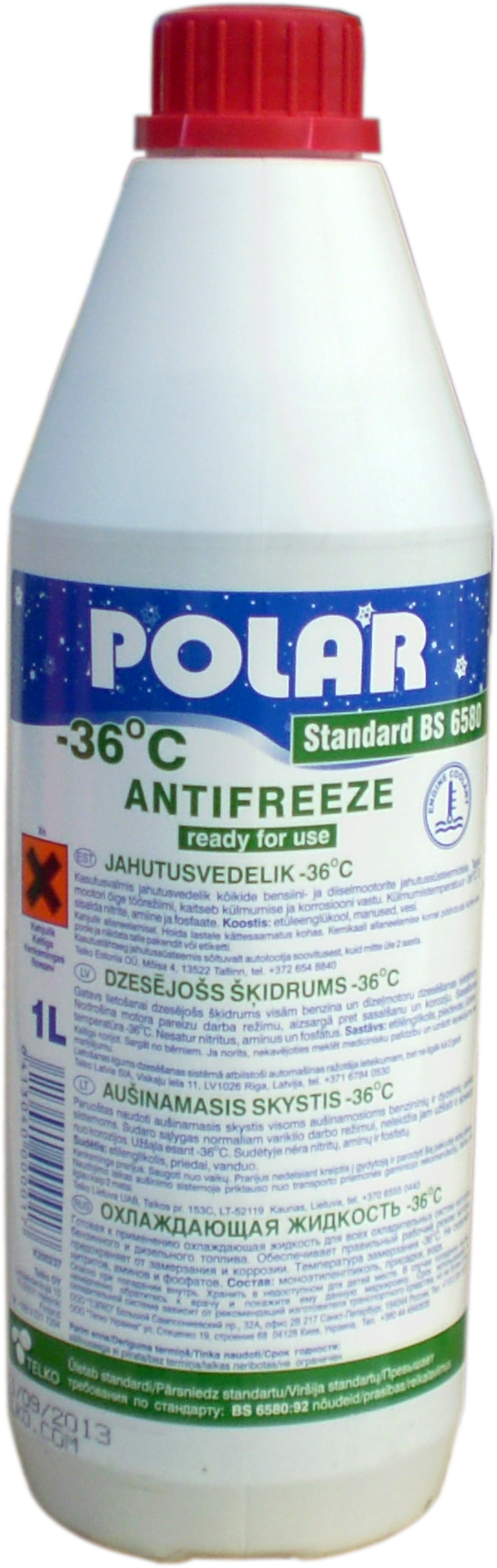 Polar K200237 Antifreeze ANTIFREEZE, 1 l K200237