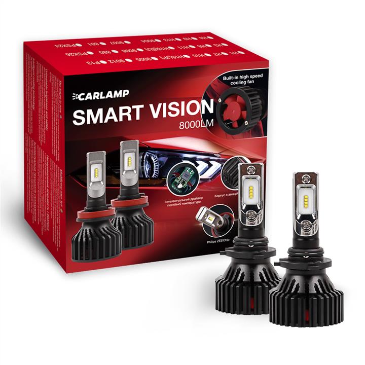 LED bulbs kit Carlamp Smart Vision HB4 12V 30W 6500K (2 pc.) Carlamp SM9006