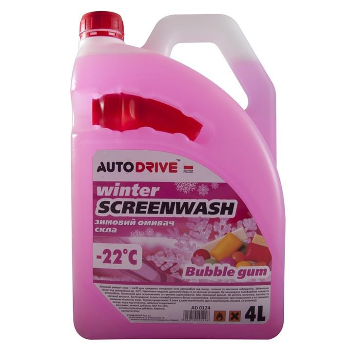 Auto Drive AD0124 Winter windshield washer fluid, -22°C, Bubble Gum, 4l AD0124