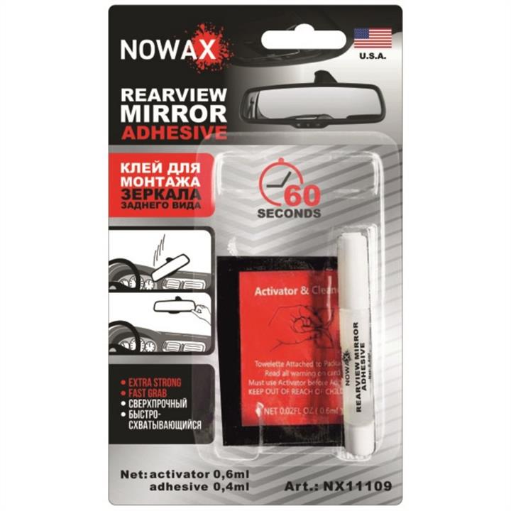 Nowax NX11109 Adhesive for rear view mirror mounting, 0.6 ml NX11109