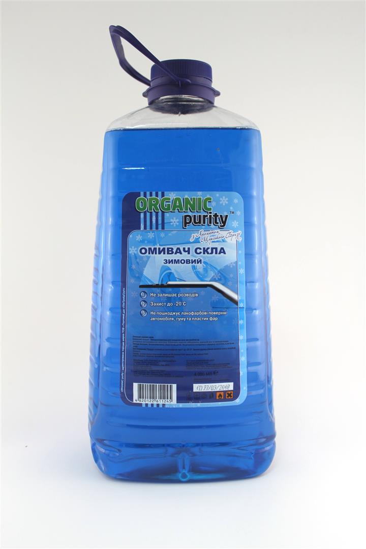 Organic Purity 4820122611245 Winter windshield washer fluid, -20°C, Sea breeze, 4l 4820122611245