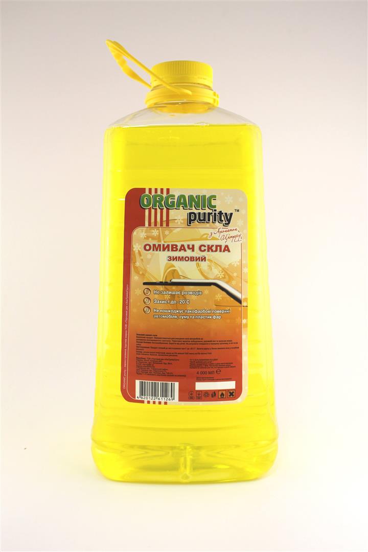 Organic Purity 4820122611269 Winter windshield washer fluid, -20°C, Citrus, 4l 4820122611269