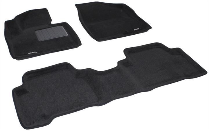 Sotra LHY0170-PP-BL Interior mats Sotra Premium two-layer black for Hyundai Santa fe (2013-) LHY0170PPBL