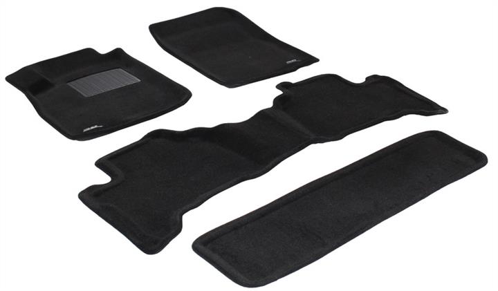 Sotra LTY0130-PP-BL Interior mats Sotra Premium two-layer black for Toyota Land cruiser prado (2003-2009) LTY0130PPBL