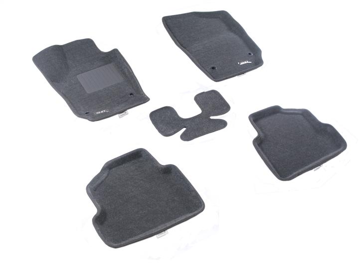 Sotra LVW0270-LP-GR Interior mats Sotra Classic two-layer gray for Volkswagen Polo (2009-) LVW0270LPGR