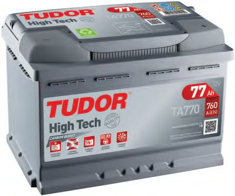 Tudor TA770 Battery Tudor High Tech 12V 77AH 760A(EN) R+ TA770