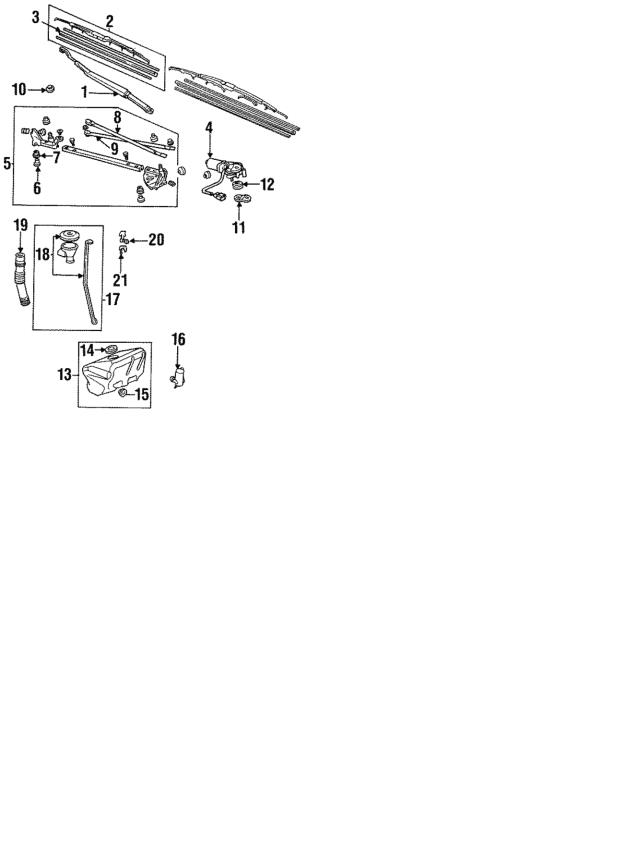 Honda 76630-SH2-305 Wiperblade 76630SH2305