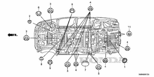 90851S3VA00 Honda Clip