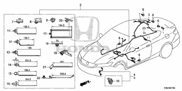 91552T2A003 Honda Clip