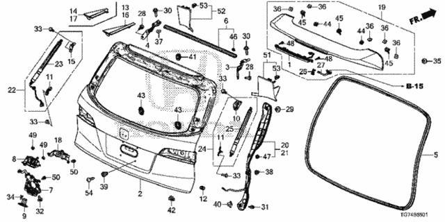 91530TAA003 Honda Clip