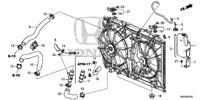 Honda 74171-TZ5-A00 Holder, dryer 74171TZ5A00