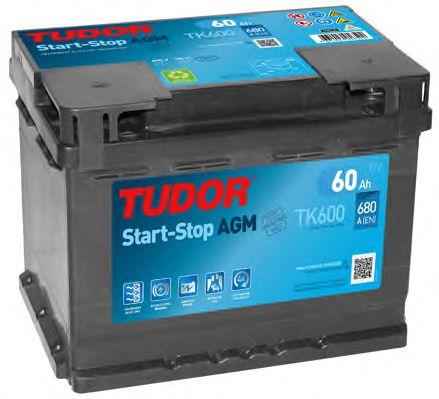 Tudor TK600 Battery Tudor 12V 60AH 680A(EN) R+ TK600