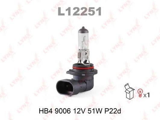 LYNXauto L12251 Halogen lamp 12V HB4 51W L12251