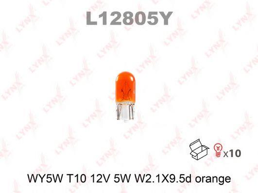 LYNXauto L12805Y Glow bulb yellow WY5W 12V 5W L12805Y