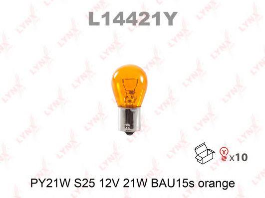 LYNXauto L14421Y Glow bulb yellow PY21W 12V 21W L14421Y