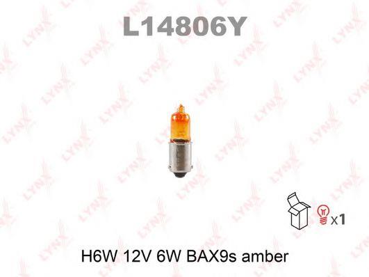 LYNXauto L14806Y Glow bulb yellow H6W 12V 6W L14806Y