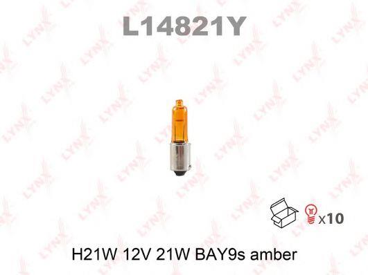 LYNXauto L14821Y Glow bulb yellow H21W 12V 21W L14821Y