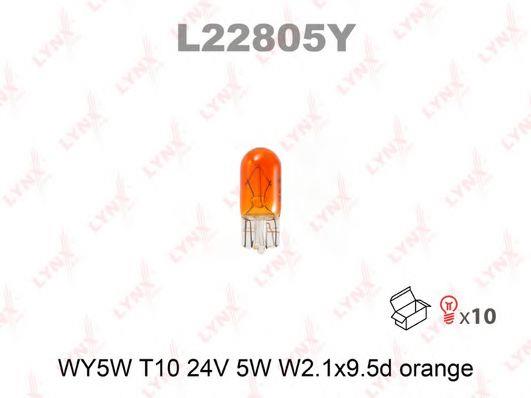 LYNXauto L22805Y Glow bulb yellow WY5W 24V 5W L22805Y