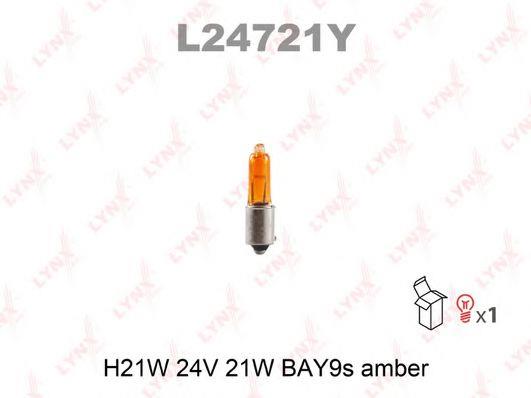 LYNXauto L24721Y Glow bulb yellow HY21W 24V 21W L24721Y