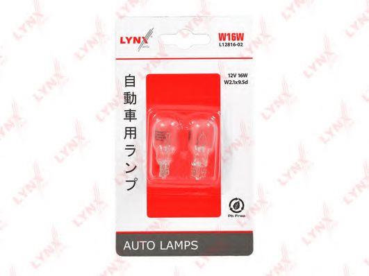 LYNXauto L12816-02 Glow bulb W16W 12V 16W L1281602
